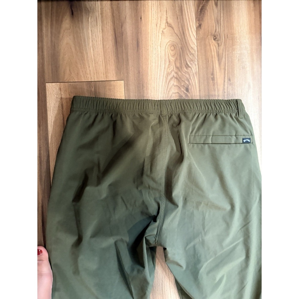 Billabong Adventure Division Nylon Joggers Pants Men's Large Army Green - Picture 7 of 8